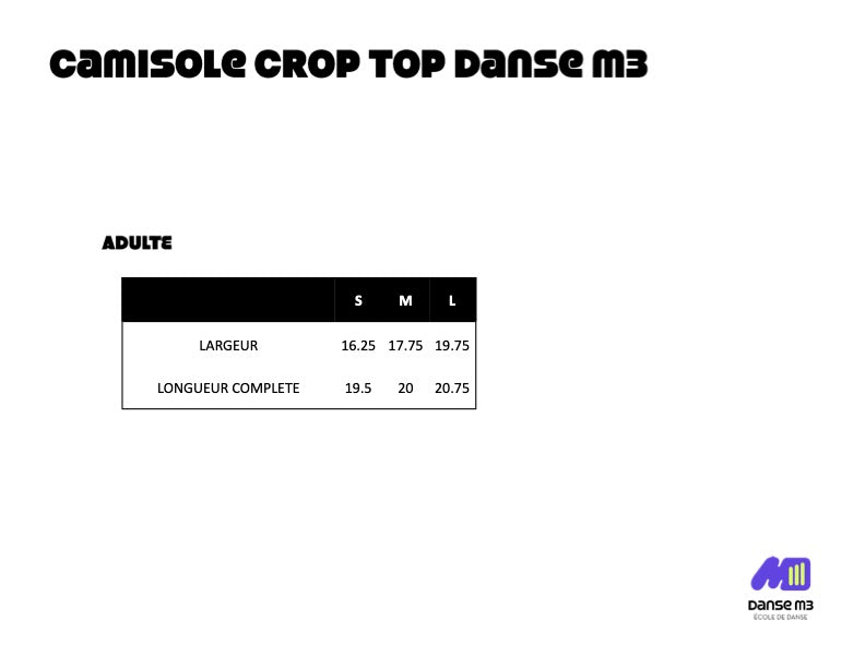 Danse M3 - Camisole style Crop-Top
