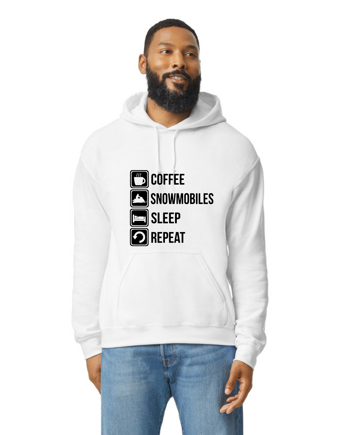 Coffee, Snowmobiles, Sleep, Repeat