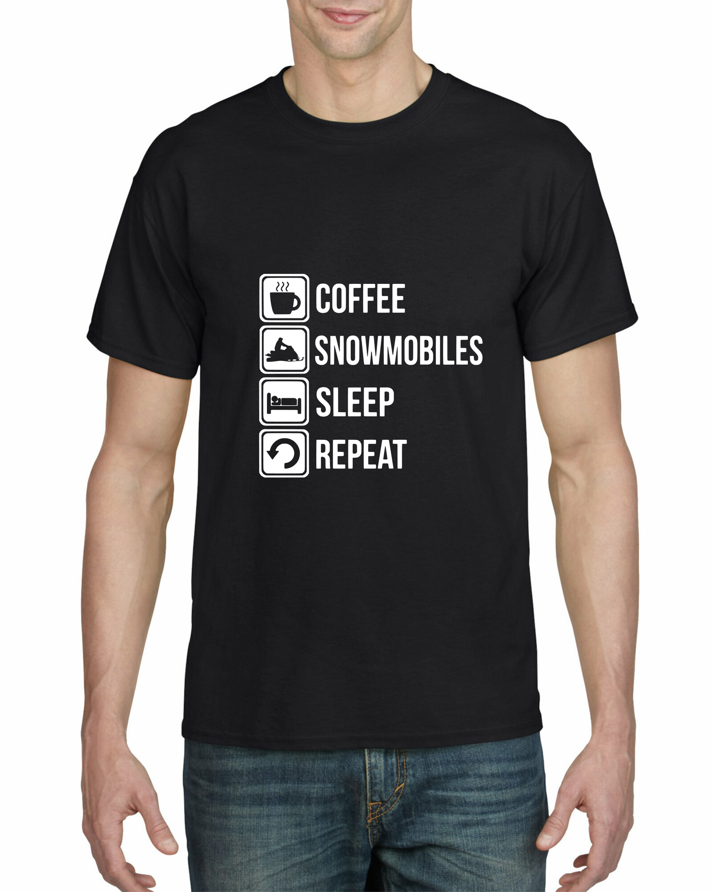 Coffee, Snowmobiles, Sleep, Repeat