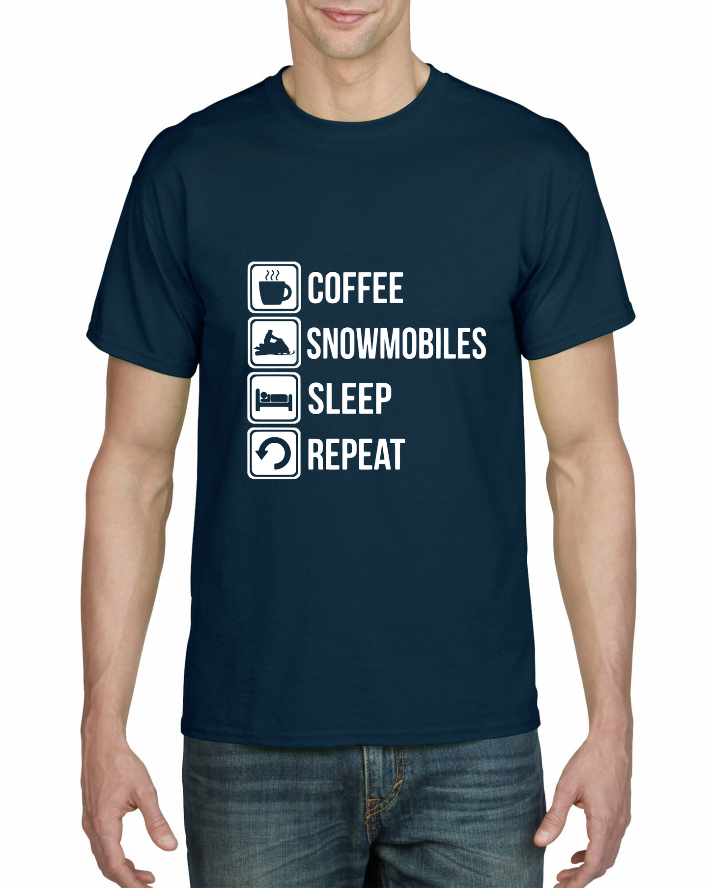 Coffee, Snowmobiles, Sleep, Repeat
