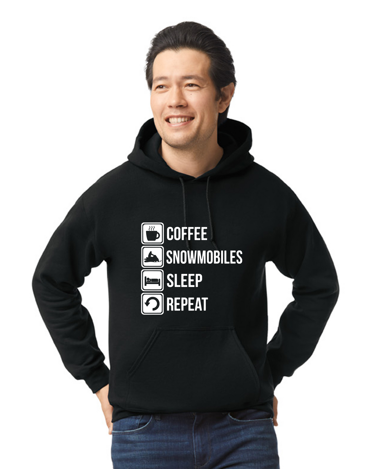 Coffee, Snowmobiles, Sleep, Repeat
