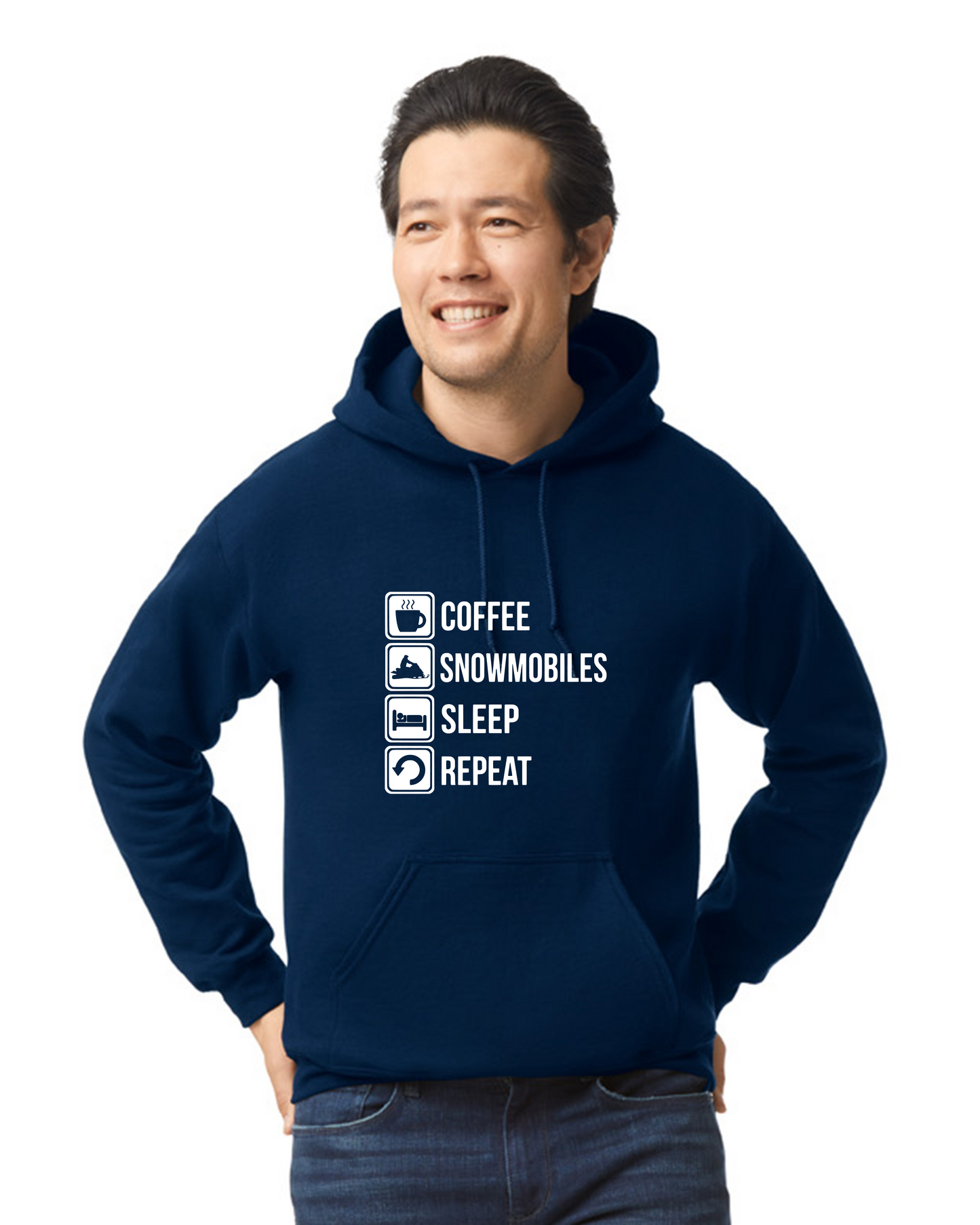 Coffee, Snowmobiles, Sleep, Repeat